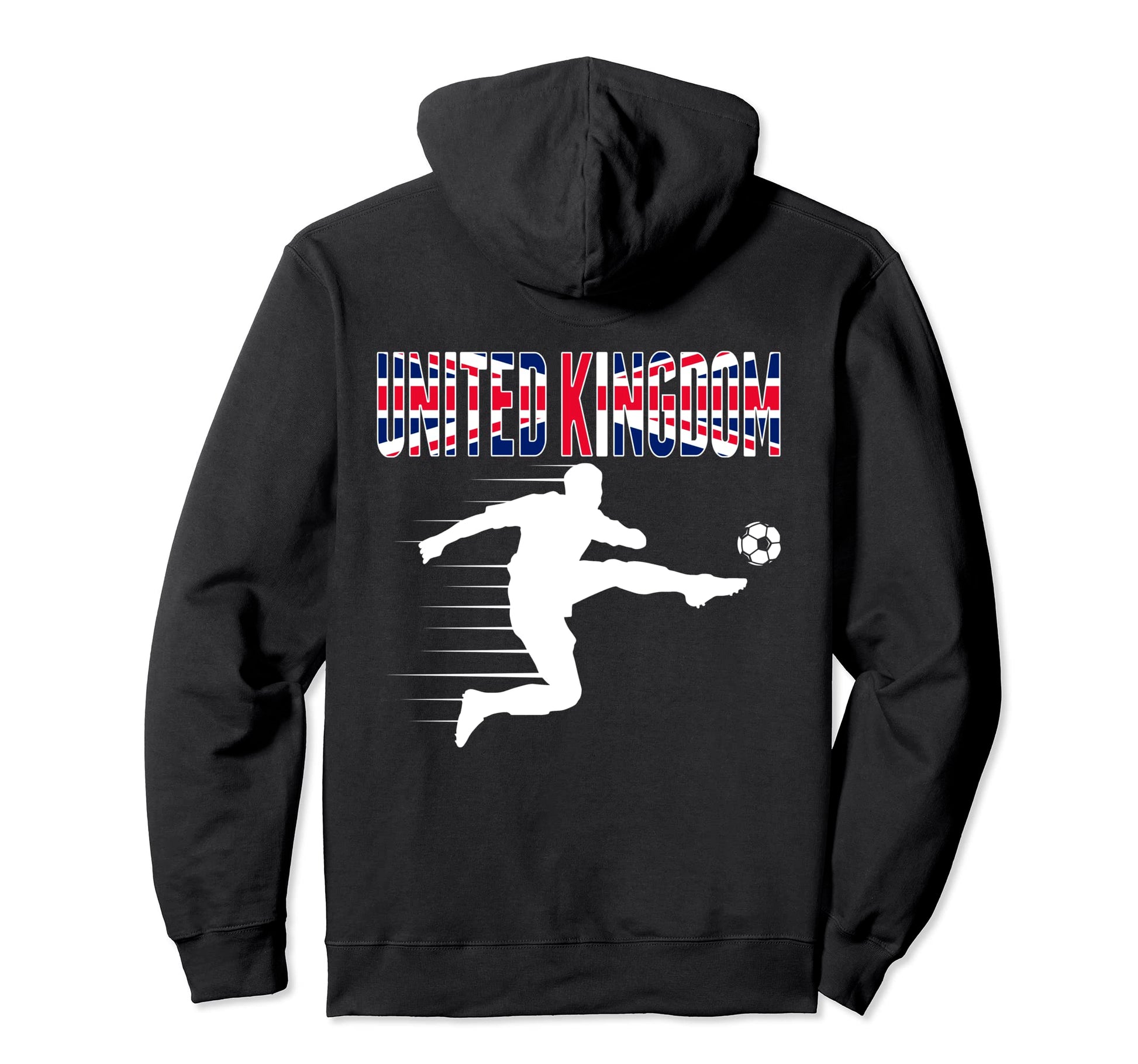 United Kingdom Soccer Fans Jersey British Hoodie - Minimalist Print Unisex - T-Shirt, Sweatshirt, Hoodie