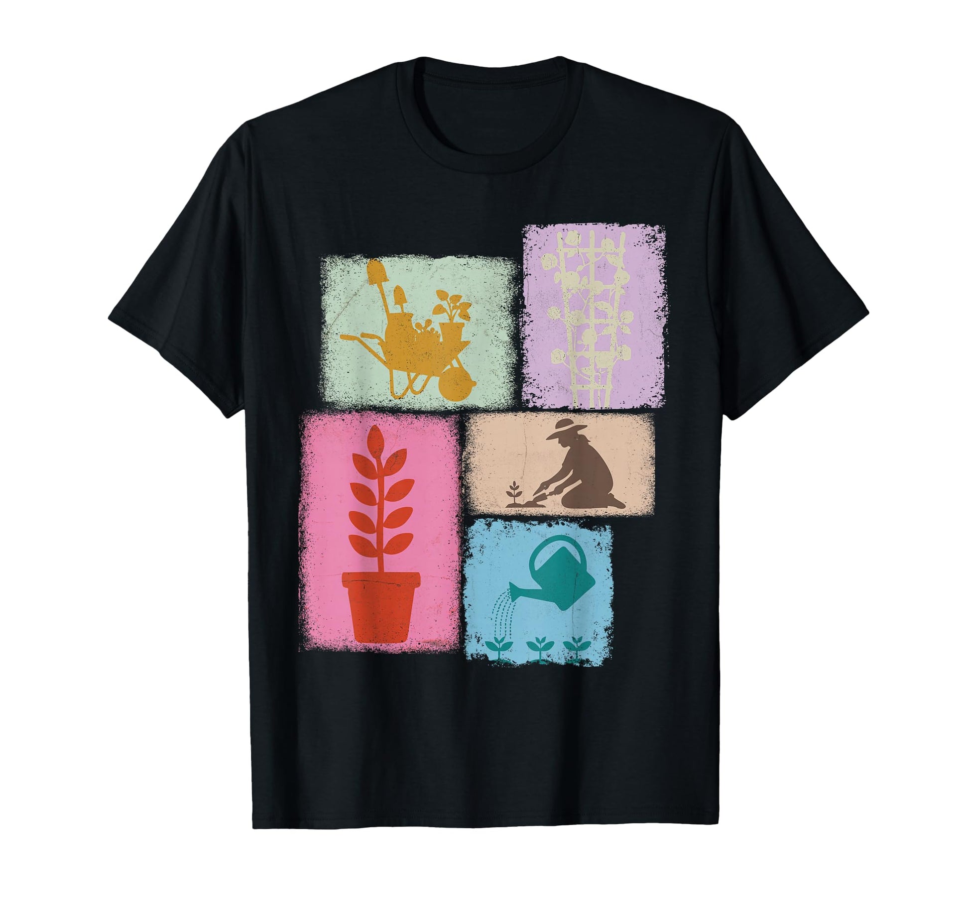 Gardener Collage Gardening Florist T-Shirt - Minimalist Print for Adults - T-Shirt, Sweatshirt, Hoodie
