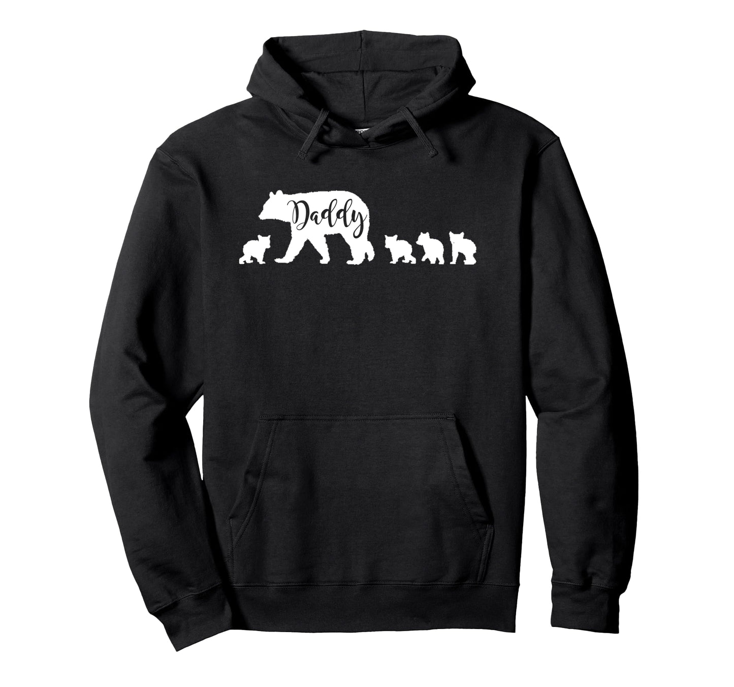 Daddy Bear 4 Four Cubs Fun Dad Father Hoodie - Custom Art Print for Adults - T-Shirt, Sweatshirt, Hoodie