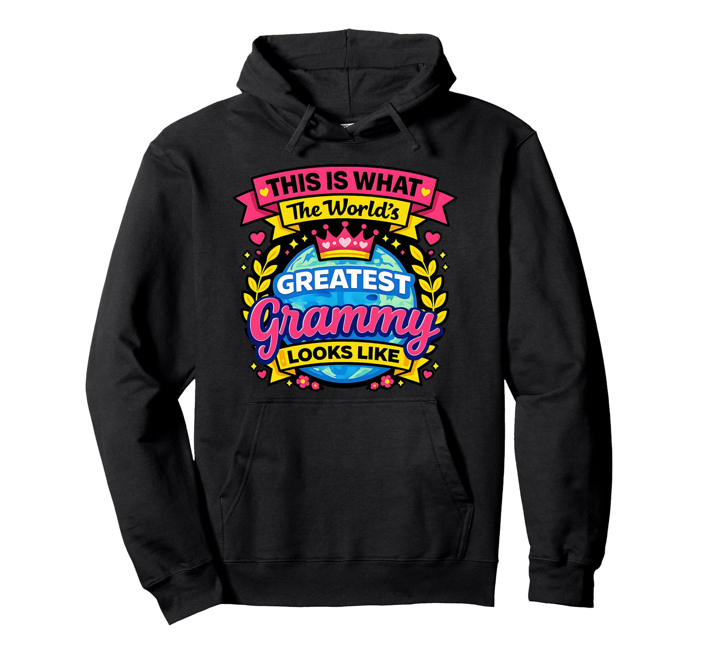 Worlds Cutest And Greatest Grammy Best Hoodie - Custom Art Print Unisex - T-Shirt, Sweatshirt, Hoodie