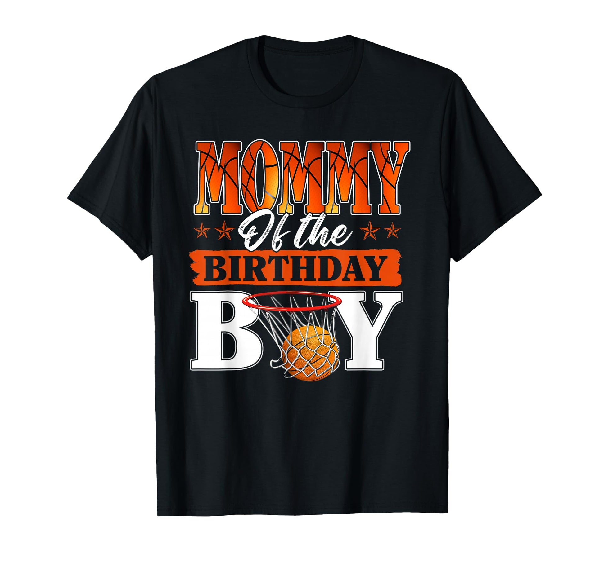 Basketball Mommy Birthday Family Matching T-Shirt - Minimalist Print Unisex - T-Shirt, Sweatshirt, Hoodie