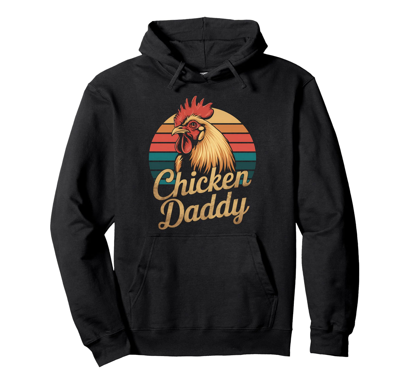 Chicken Daddy 70S Funny Farm Chicken Dad Hoodie - Aesthetic Graphic Unisex - T-Shirt, Sweatshirt, Hoodie
