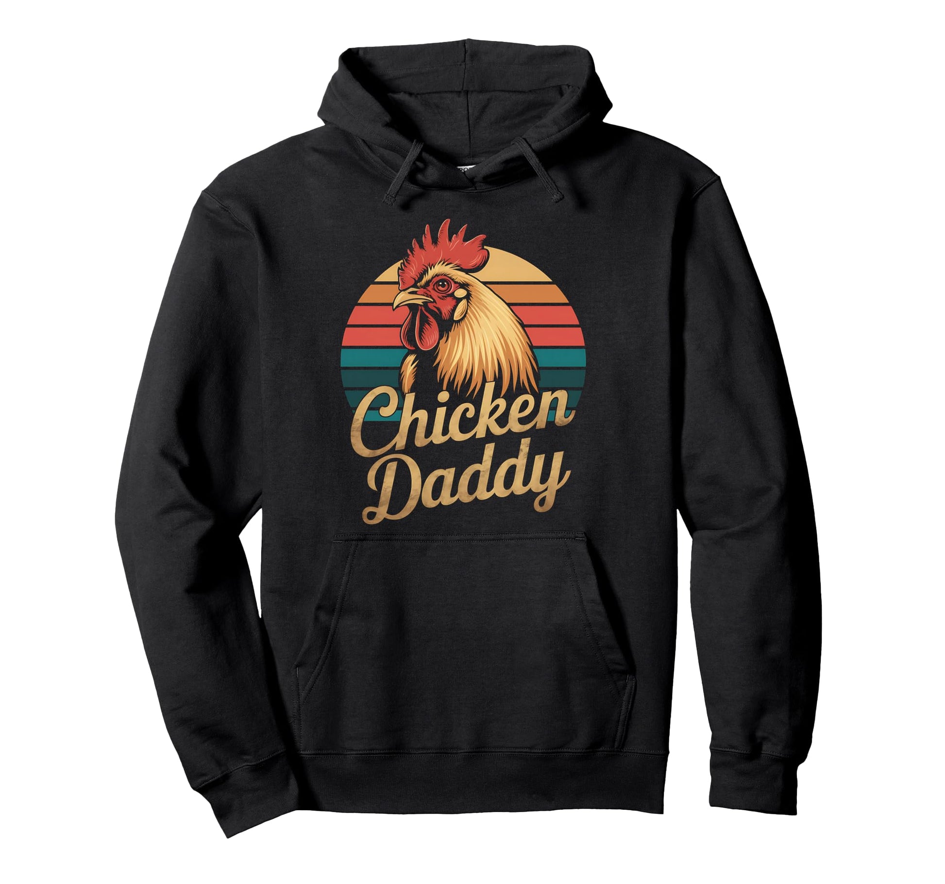 Chicken Daddy 70S Funny Farm Chicken Dad Hoodie - Aesthetic Graphic Unisex - T-Shirt, Sweatshirt, Hoodie