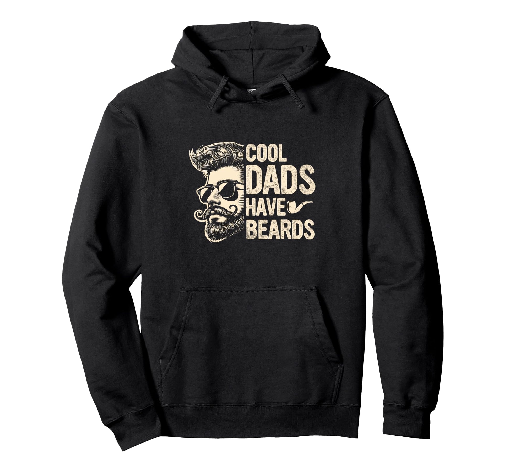 Bearded Dad Daddy Beard Fathers Hoodie - Casual Everyday Wear Men Women - T-Shirt, Sweatshirt, Hoodie