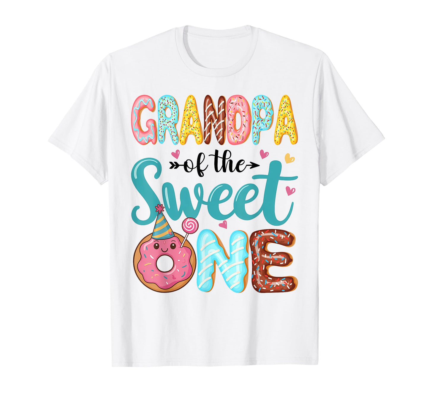 Grandpa Sweet One 1St Birthday Donut T-Shirt - Novelty Apparel for Adults - T-Shirt, Sweatshirt, Hoodie