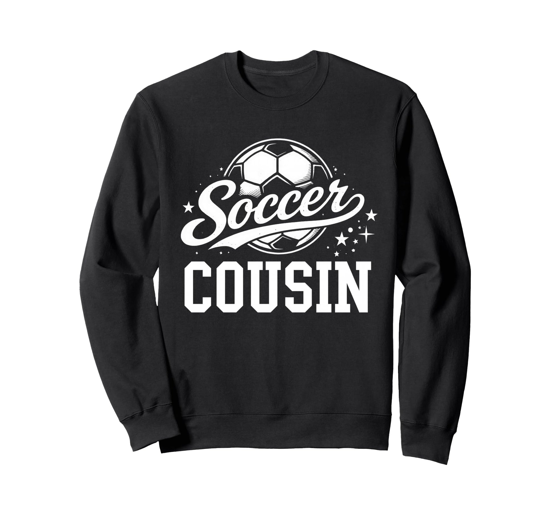 Soccer Cousin Soccer Ball Sweatshirt - Aesthetic Graphic for Adults - T-Shirt, Sweatshirt, Hoodie