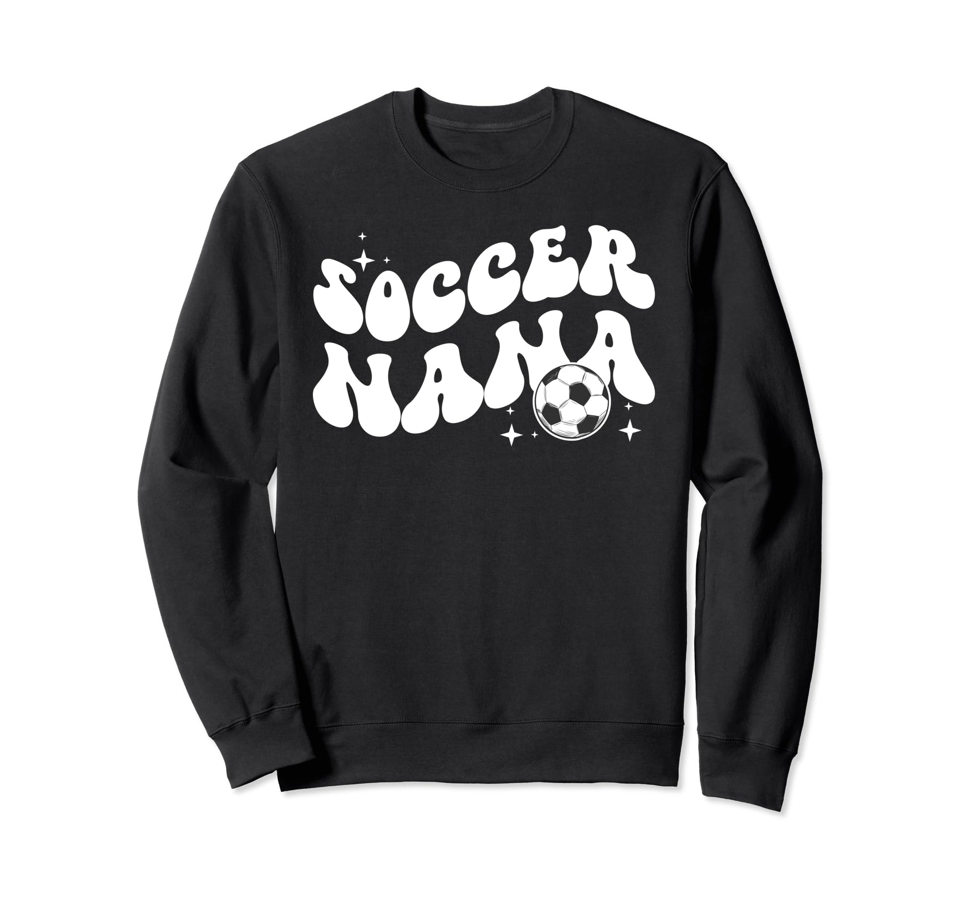 Groovy Soccer Nana Grandma Nana Sweatshirt - Unique Graphic Men Women - T-Shirt, Sweatshirt, Hoodie