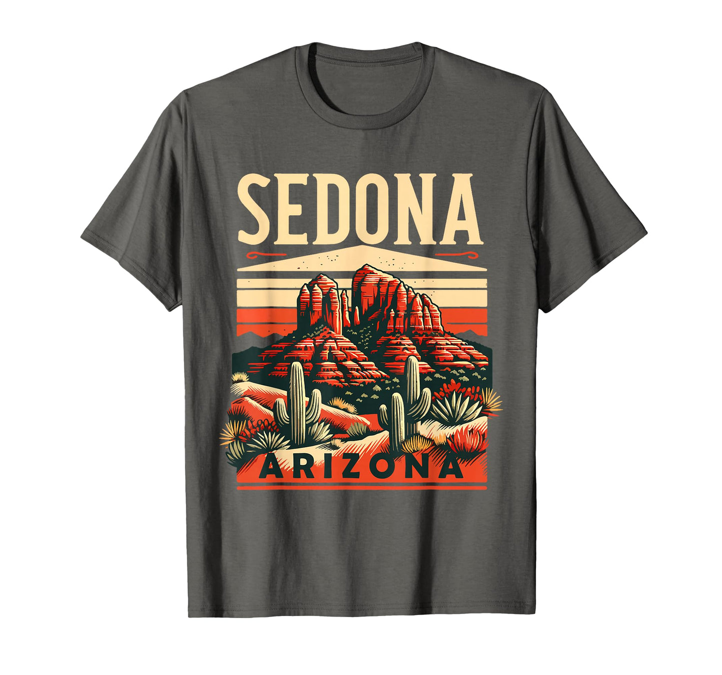 Sedona Arizona Hiking Outdoor T-Shirt - Aesthetic Graphic for Adults - T-Shirt, Sweatshirt, Hoodie