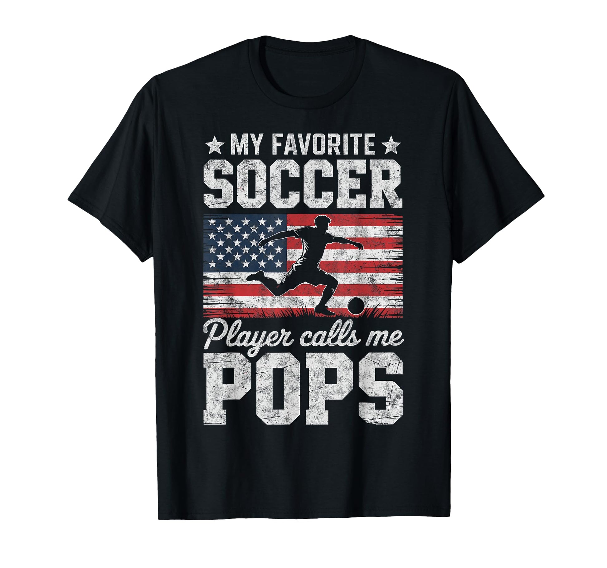 My Favorite Soccer Player Calls Me Pops T-Shirt - Minimalist Print Unisex - T-Shirt, Sweatshirt, Hoodie
