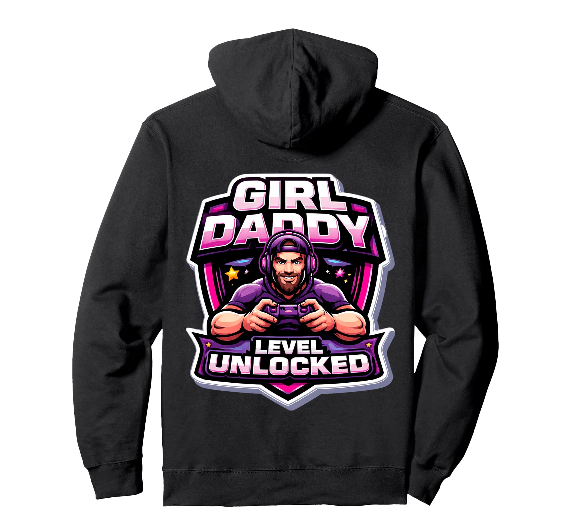 Daddy Level Unlocked New Father Dad Hoodie - Fun Novelty Design Unisex - T-Shirt, Sweatshirt, Hoodie