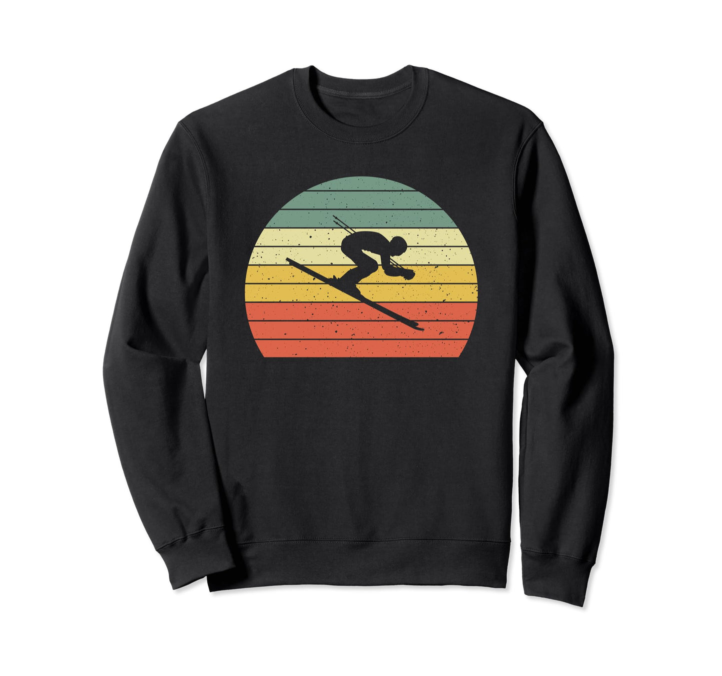 Ski Sunset Skier Skiing Dad Sweatshirt - Casual Everyday Wear Men Women - T-Shirt, Sweatshirt, Hoodie