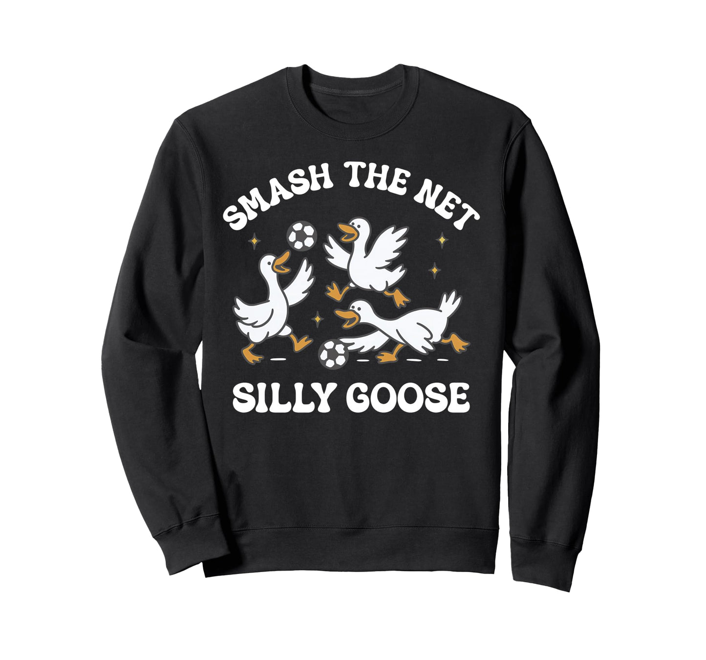 Silly Goose Playing Soccer Coach Sweatshirt - Aesthetic Graphic for Adults - T-Shirt, Sweatshirt, Hoodie