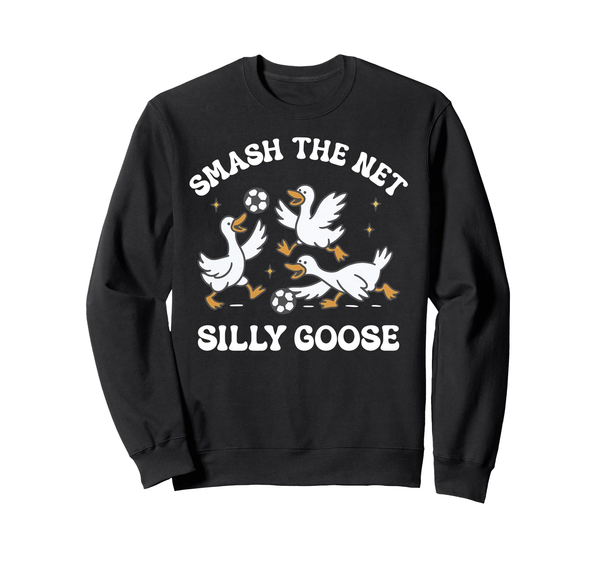 Silly Goose Playing Soccer Coach Sweatshirt - Aesthetic Graphic for Adults - T-Shirt, Sweatshirt, Hoodie