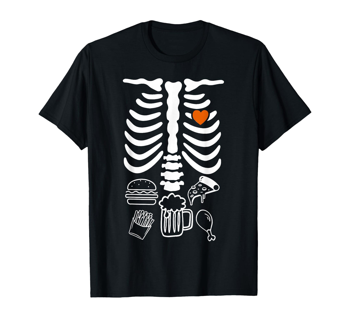 Beer Belly Skeleton Pregnancy T-Shirt - Custom Art Print for Adults - T-Shirt, Sweatshirt, Hoodie