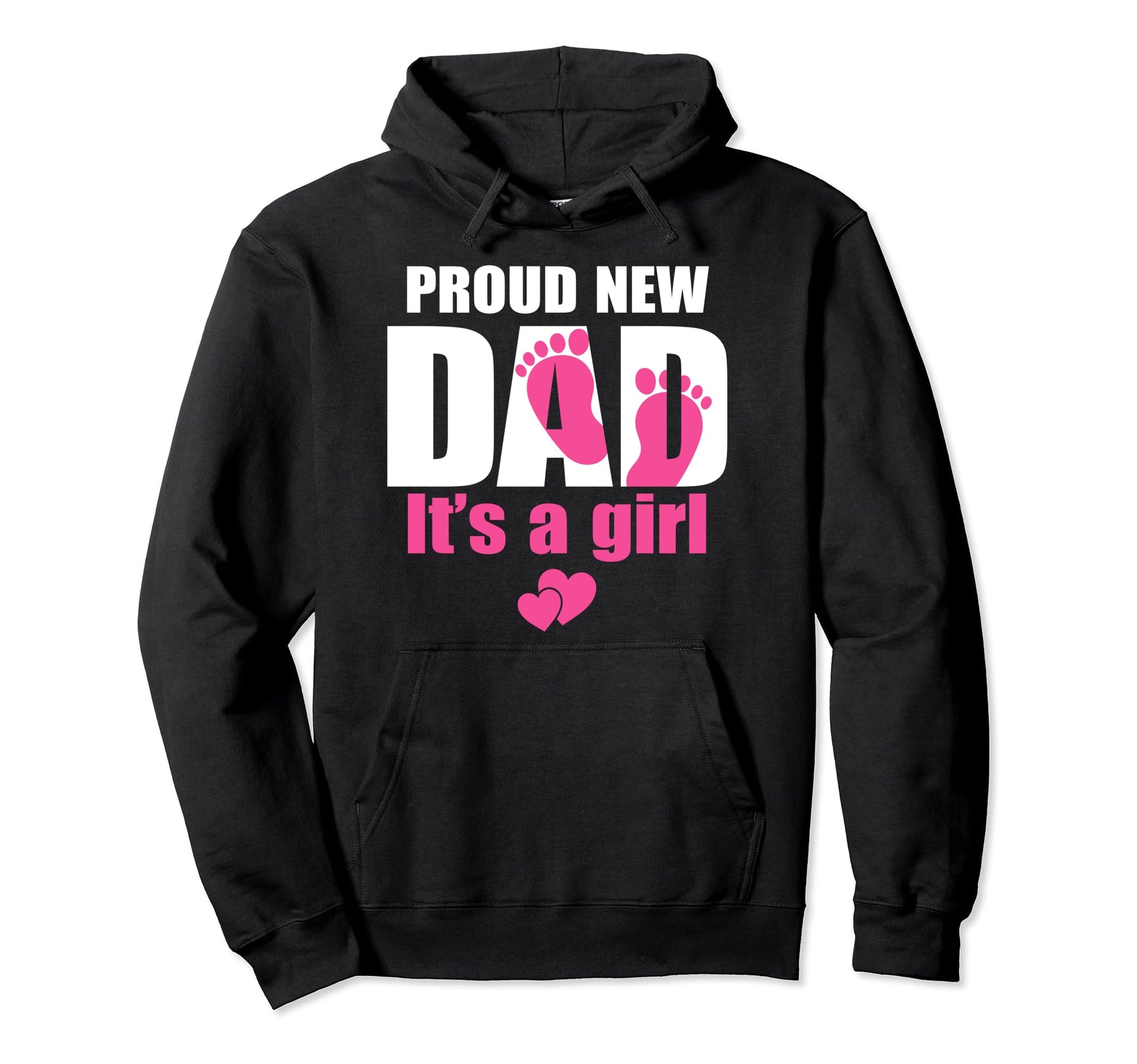 Proud New Dad Its Promoted To Daddy Hoodie - Fun Novelty Design Men Women - T-Shirt, Sweatshirt, Hoodie