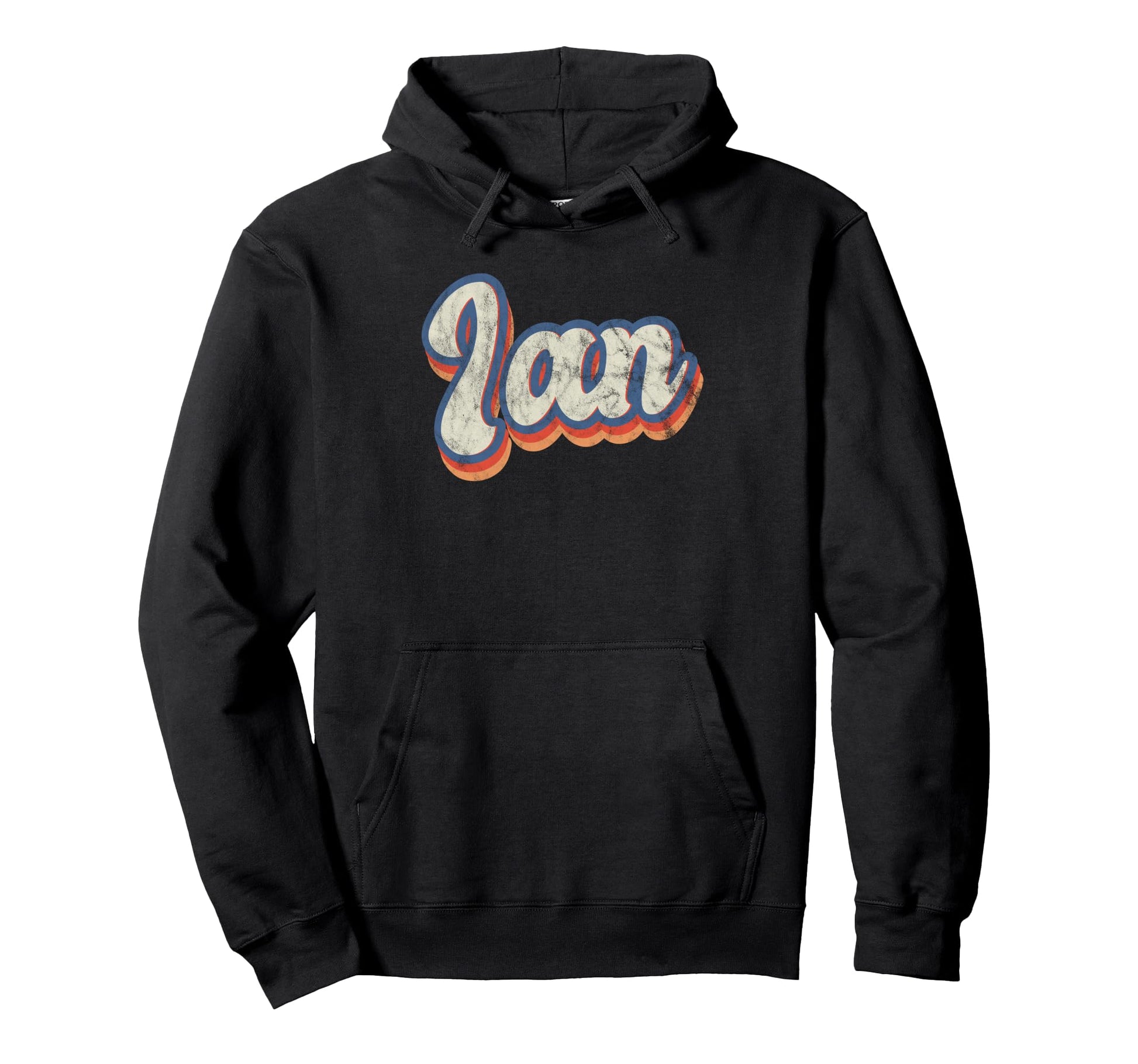 Ian Personalized Name Custom Lettering 70S Hoodie - Graphic Print Men Women - T-Shirt, Sweatshirt, Hoodie