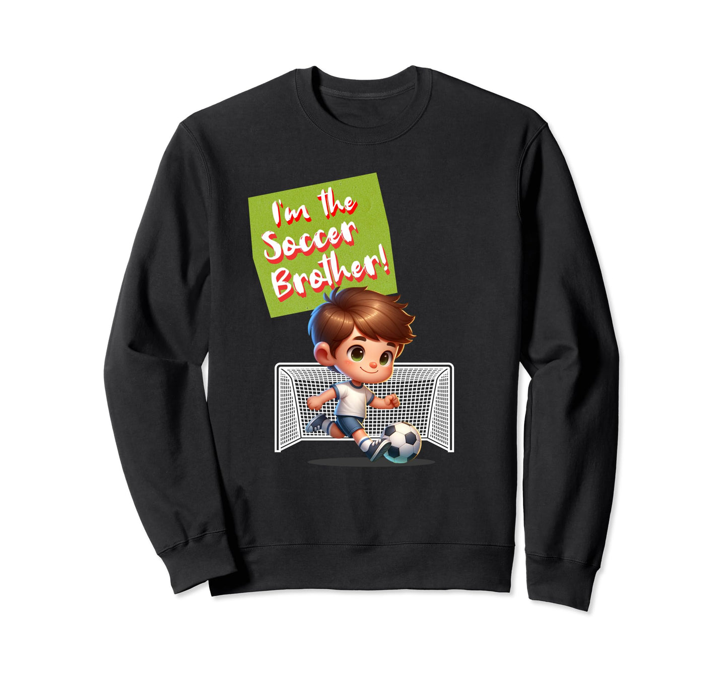 Soccer Birthday Party Brother Sweatshirt - Custom Art Print for Adults - T-Shirt, Sweatshirt, Hoodie