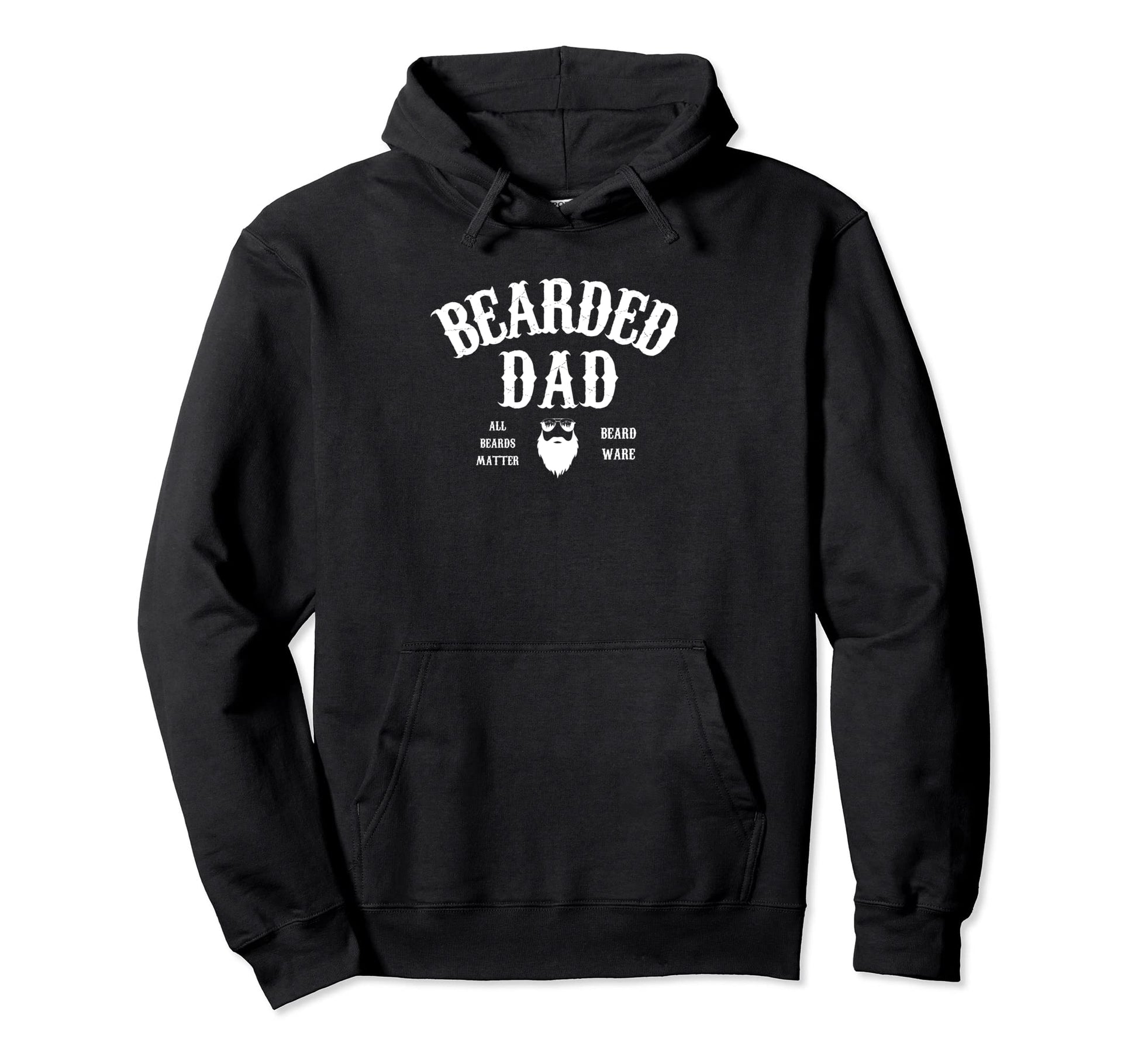 Bearded Dad Hoodie - Custom Art Print for Adults - T-Shirt, Sweatshirt, Hoodie