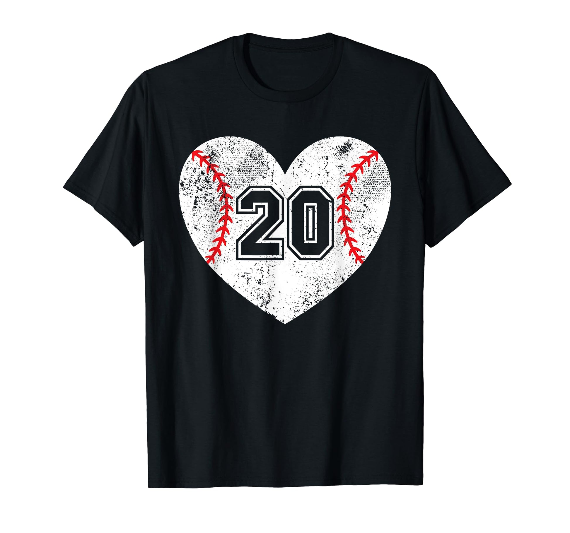 Baseball Heart Player 20 Baseball Mom T-Shirt - Streetwear Style Unisex - T-Shirt, Sweatshirt, Hoodie