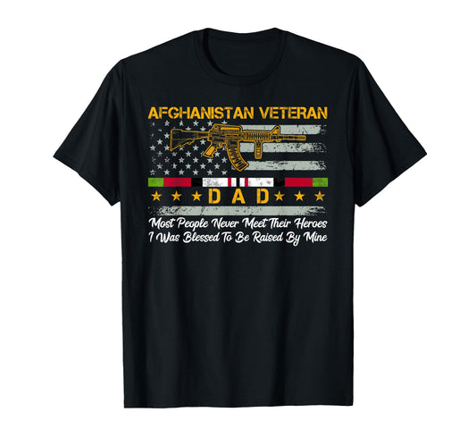 Afghanistan Veteran Dad Afghanistan T-Shirt - Minimalist Print Men Women - T-Shirt, Sweatshirt, Hoodie
