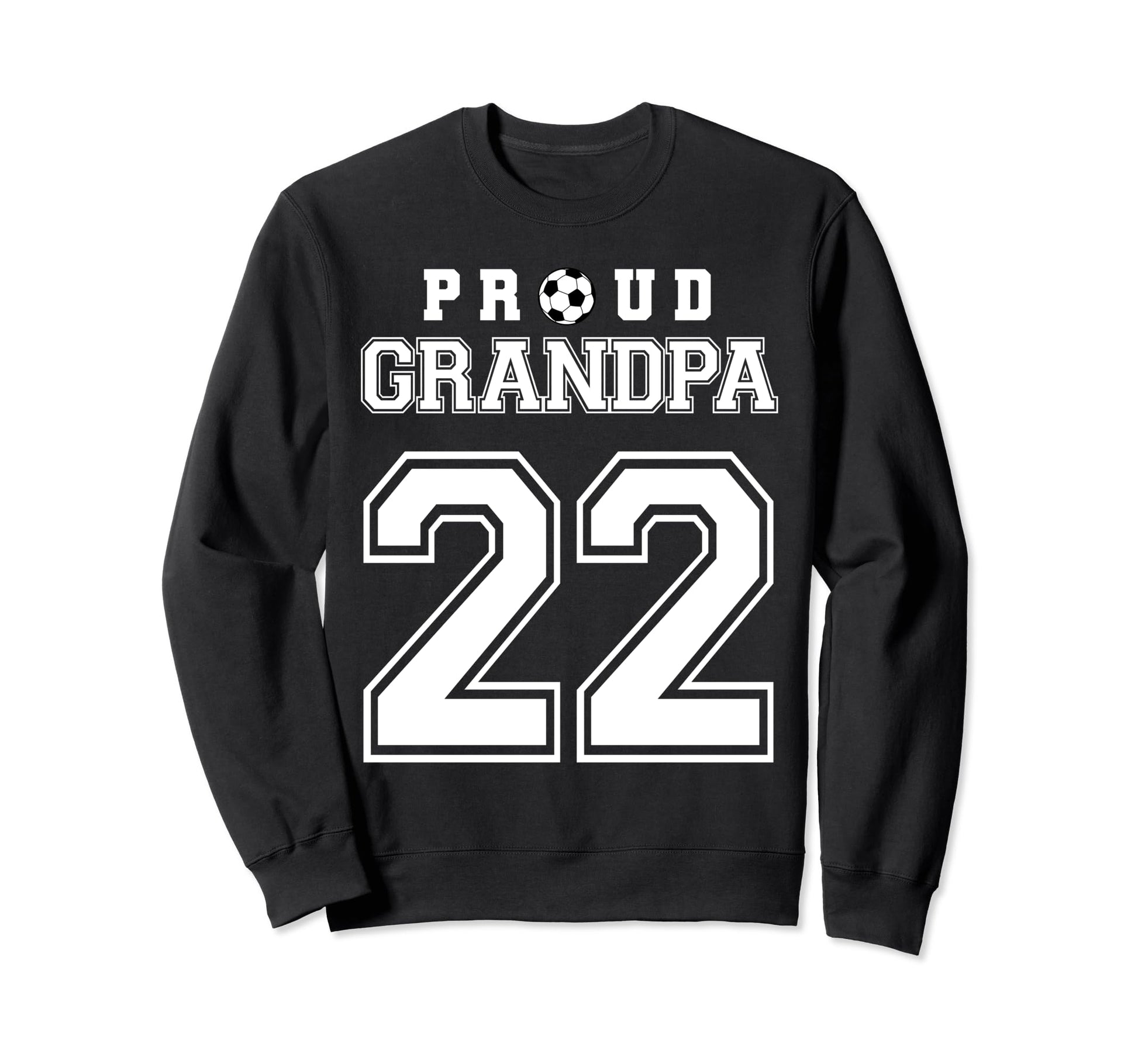 Number 22 Custom Proud Soccer Futbol Sweatshirt - Graphic Print for Adults - T-Shirt, Sweatshirt, Hoodie