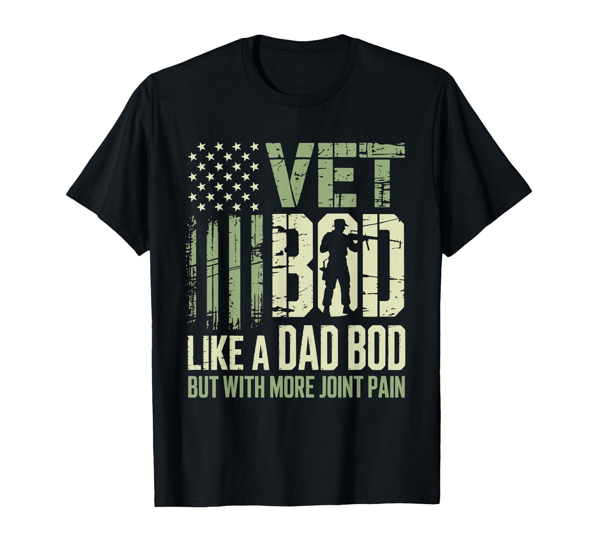 Vet Bod Like Dad Bod But More Joint T-Shirt - Aesthetic Graphic for Adults - T-Shirt, Sweatshirt, Hoodie