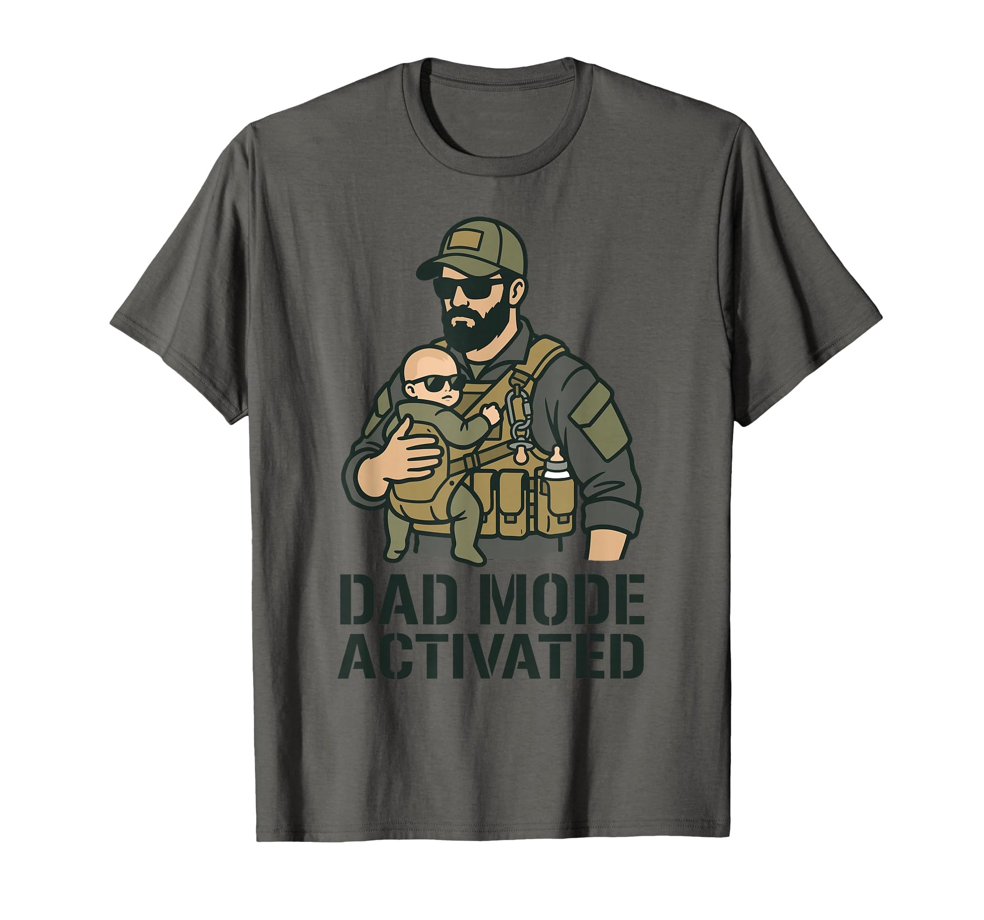 Dad Mode Activated Tactical Carrier T-Shirt - Minimalist Print Men Women - T-Shirt, Sweatshirt, Hoodie