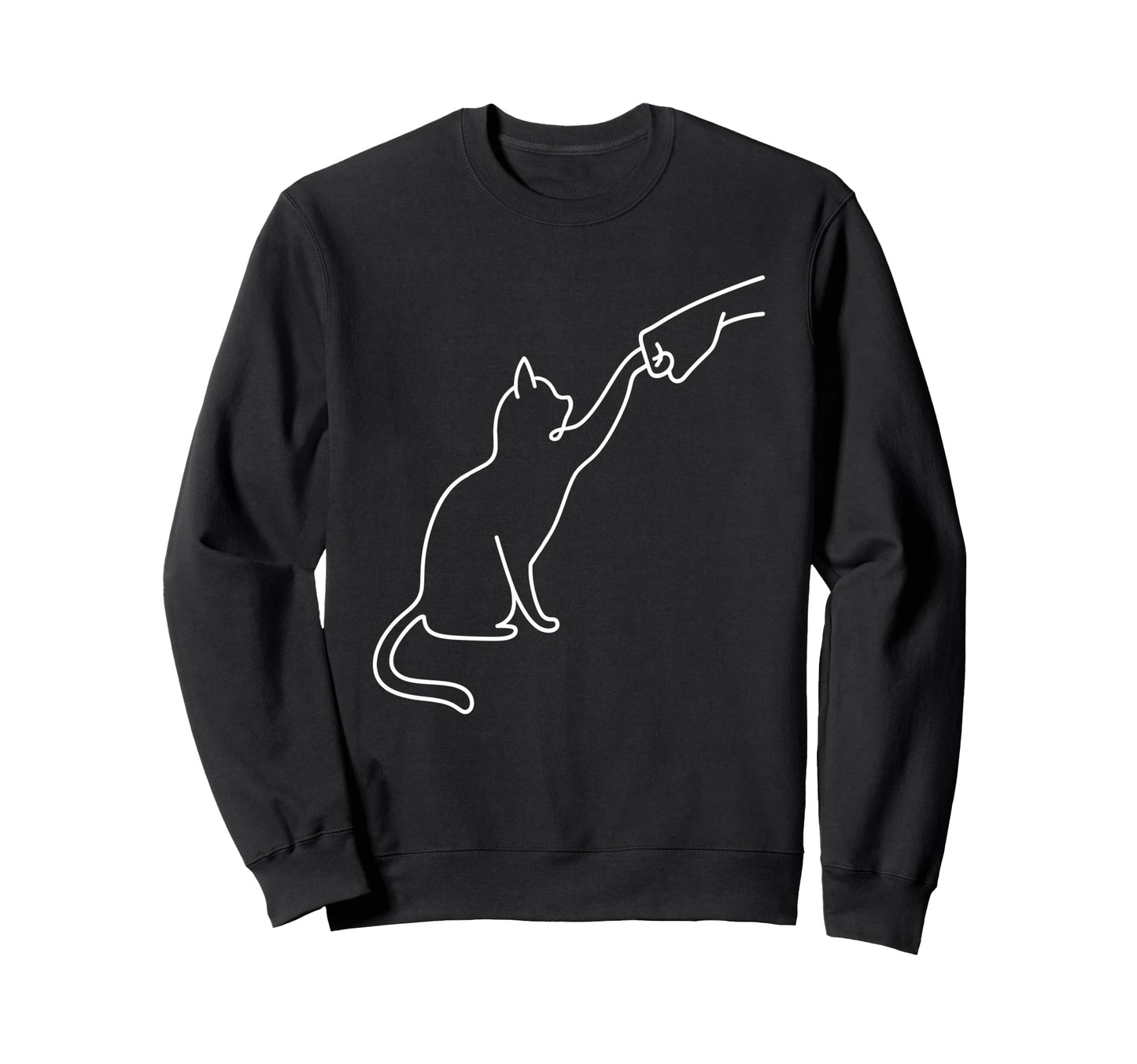 Pet I Love My Cat Fist Bump Best Friend Sweatshirt - Graphic Print Unisex - T-Shirt, Sweatshirt, Hoodie