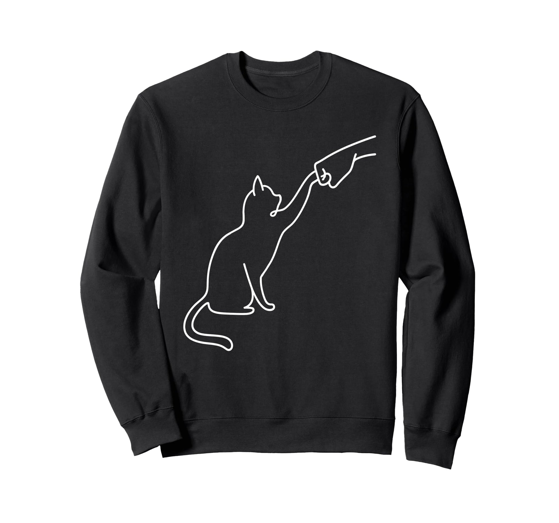 Pet I Love My Cat Fist Bump Best Friend Sweatshirt - Graphic Print Unisex - T-Shirt, Sweatshirt, Hoodie