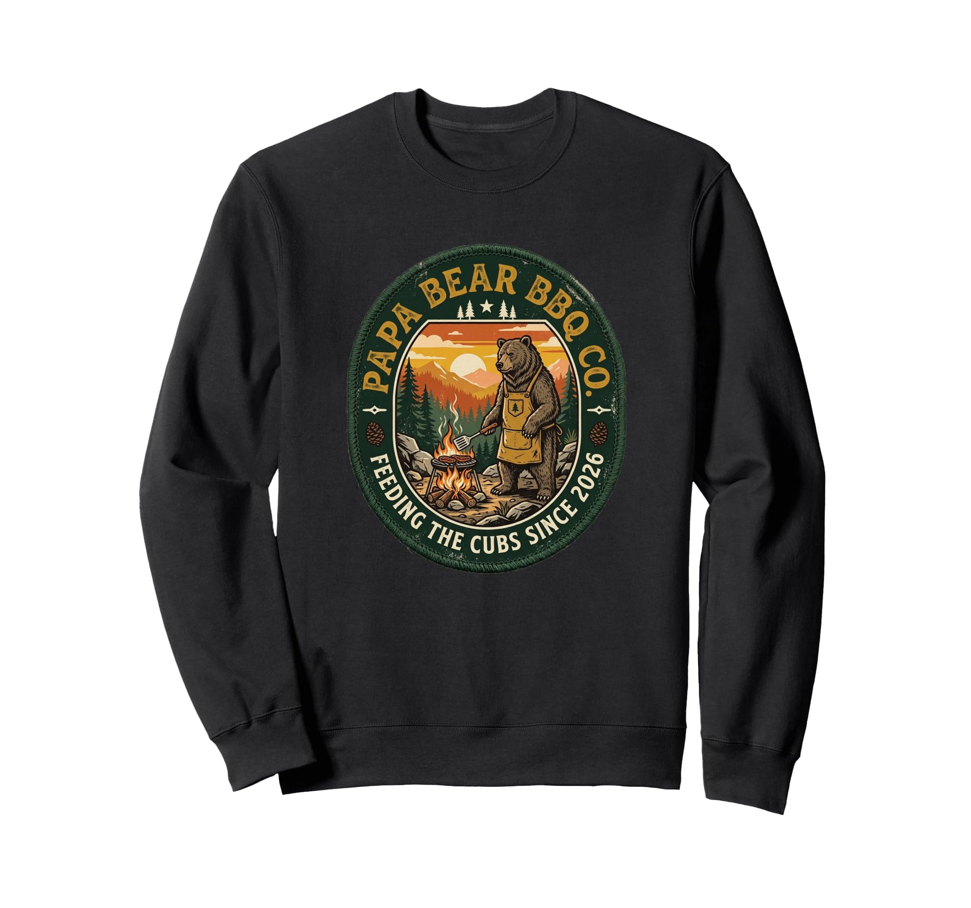 Feeding Cubs Since 2026 Papa Sweatshirt - Fun Novelty Design Men Women - T-Shirt, Sweatshirt, Hoodie