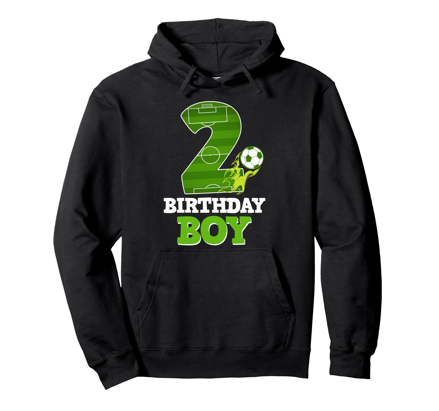 Happy 2Nd Birthday Soccer Lover 2 Yrs Old Hoodie - Novelty Apparel Unisex - T-Shirt, Sweatshirt, Hoodie