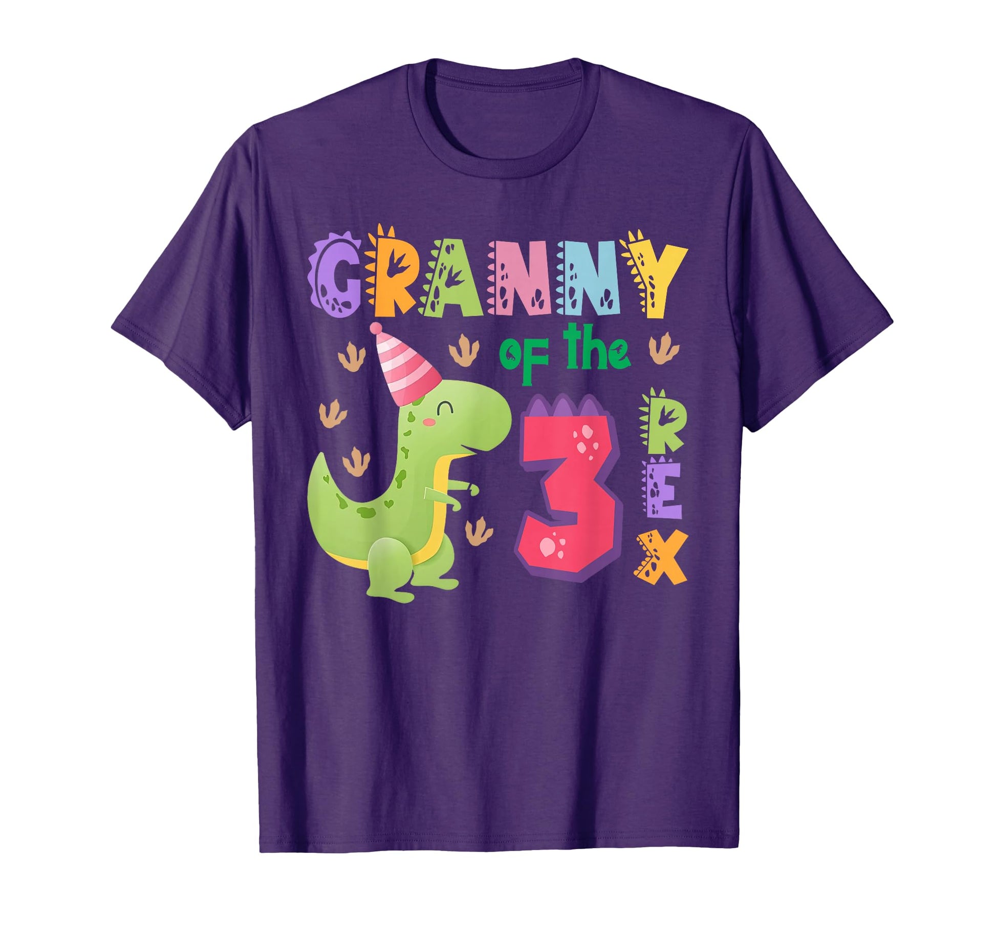 Granny Three Rex Birthday Dinosaur T-Shirt - Minimalist Print Men Women - T-Shirt, Sweatshirt, Hoodie