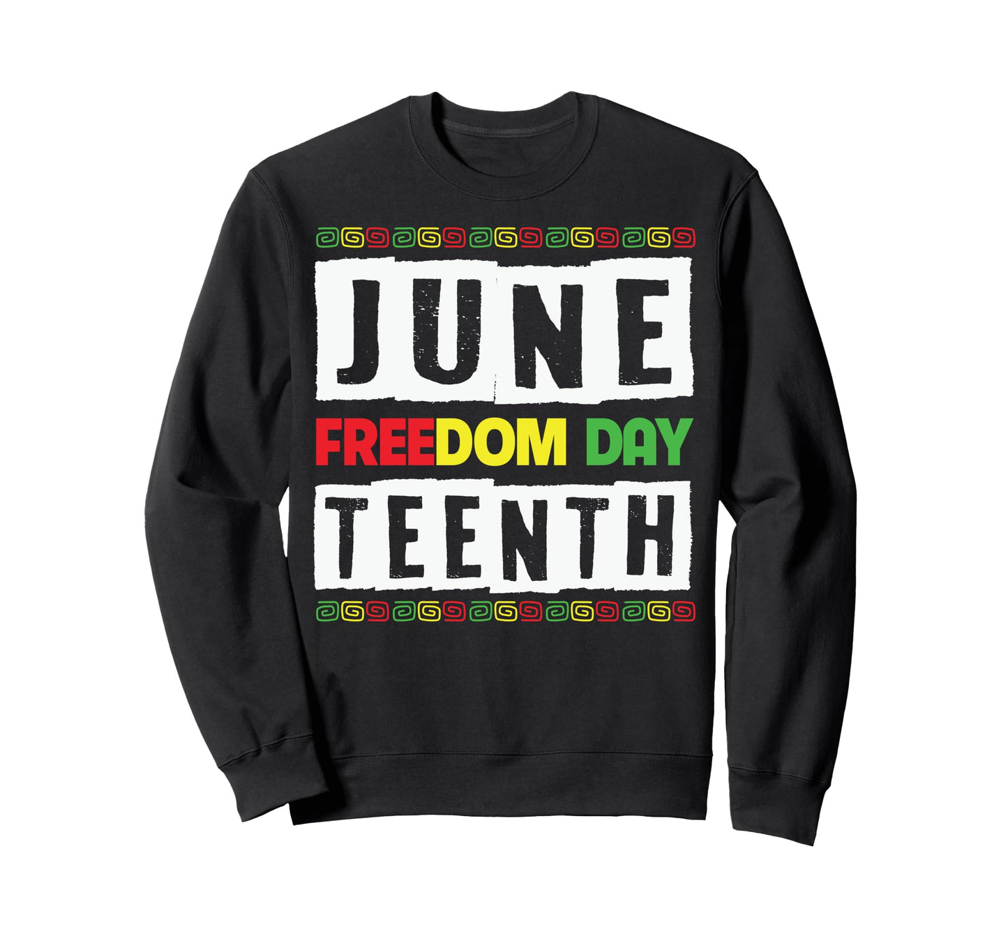 Juneteenth Melanin Black Dad Brown Sweatshirt - Graphic Print Men Women - T-Shirt, Sweatshirt, Hoodie