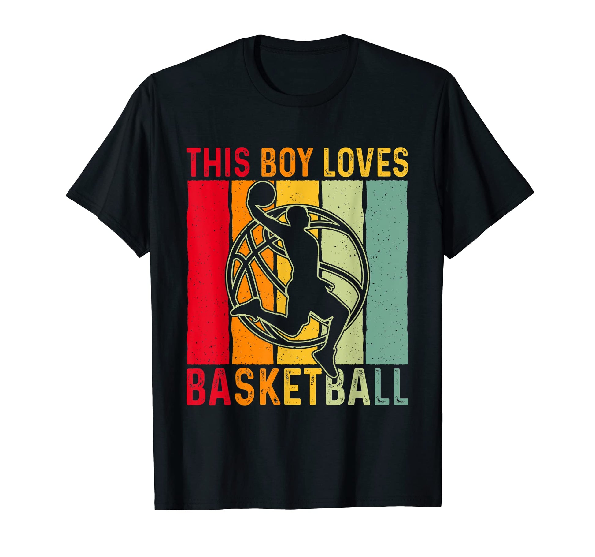 Loves Basketball Son Brother Grandson T-Shirt - Custom Art Print Men Women - T-Shirt, Sweatshirt, Hoodie