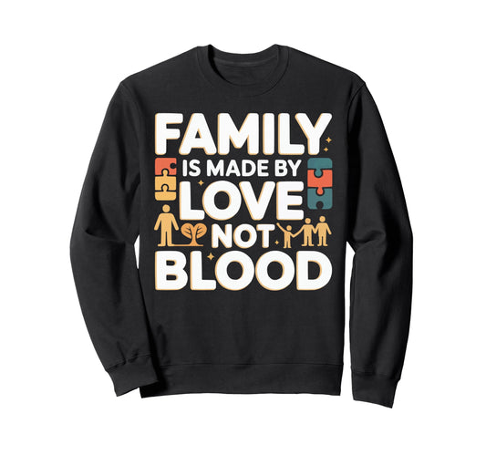 Adoptive Dad Adoption Fathers Day Sweatshirt - Graphic Print for Adults - T-Shirt, Sweatshirt, Hoodie