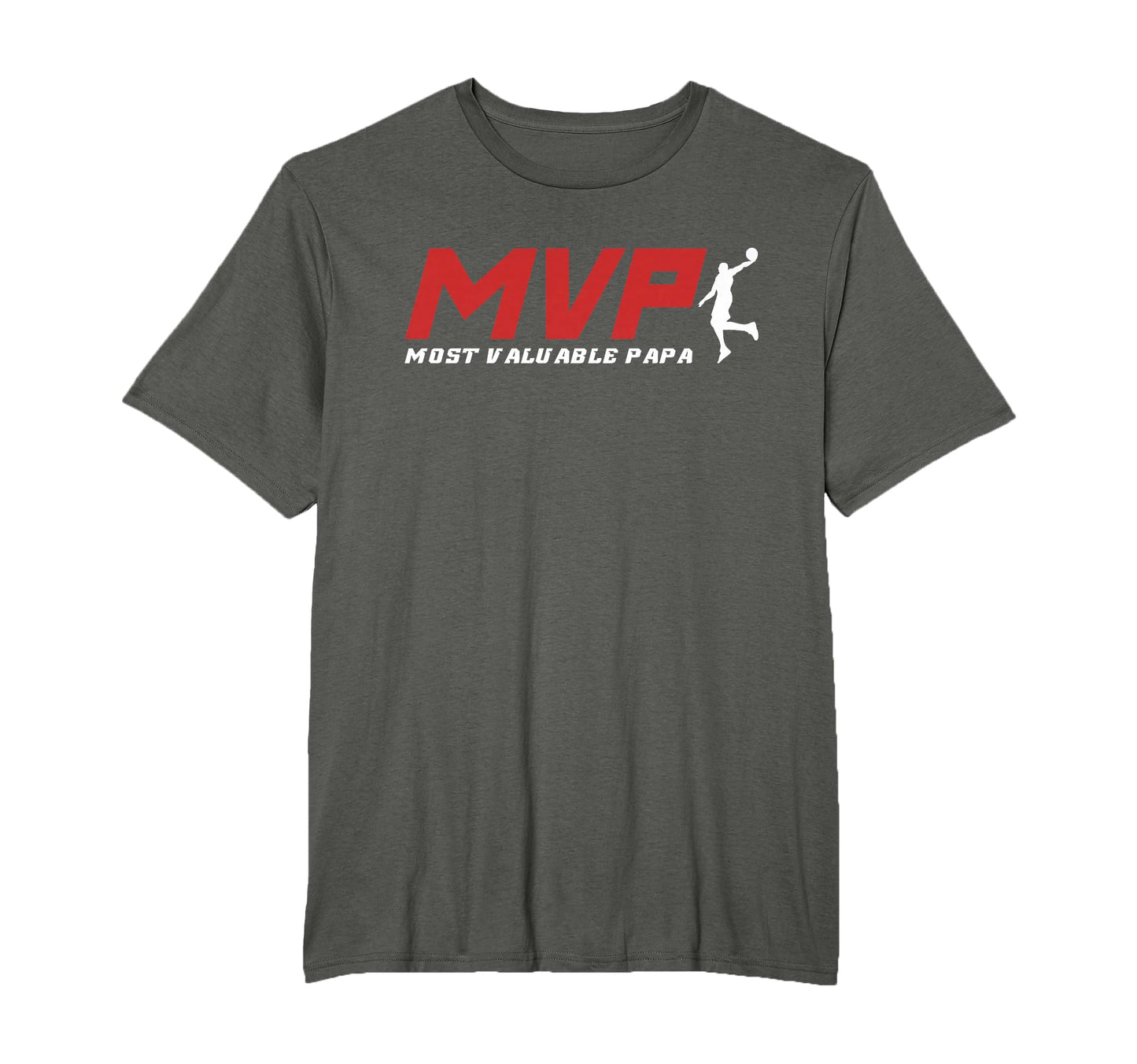 Mvp Most Valuable Papa Basketball Dad T-Shirt - Trendy Graphic for Adults - T-Shirt, Sweatshirt, Hoodie
