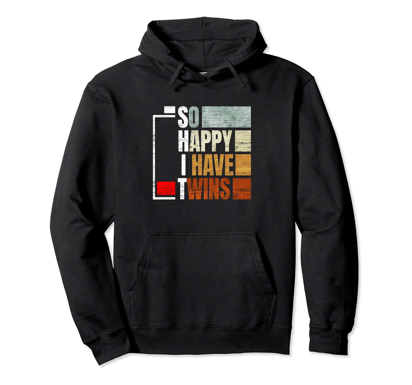 So Happy I Have Twins Empty Battery Hoodie - Graphic Print for Adults - T-Shirt, Sweatshirt, Hoodie
