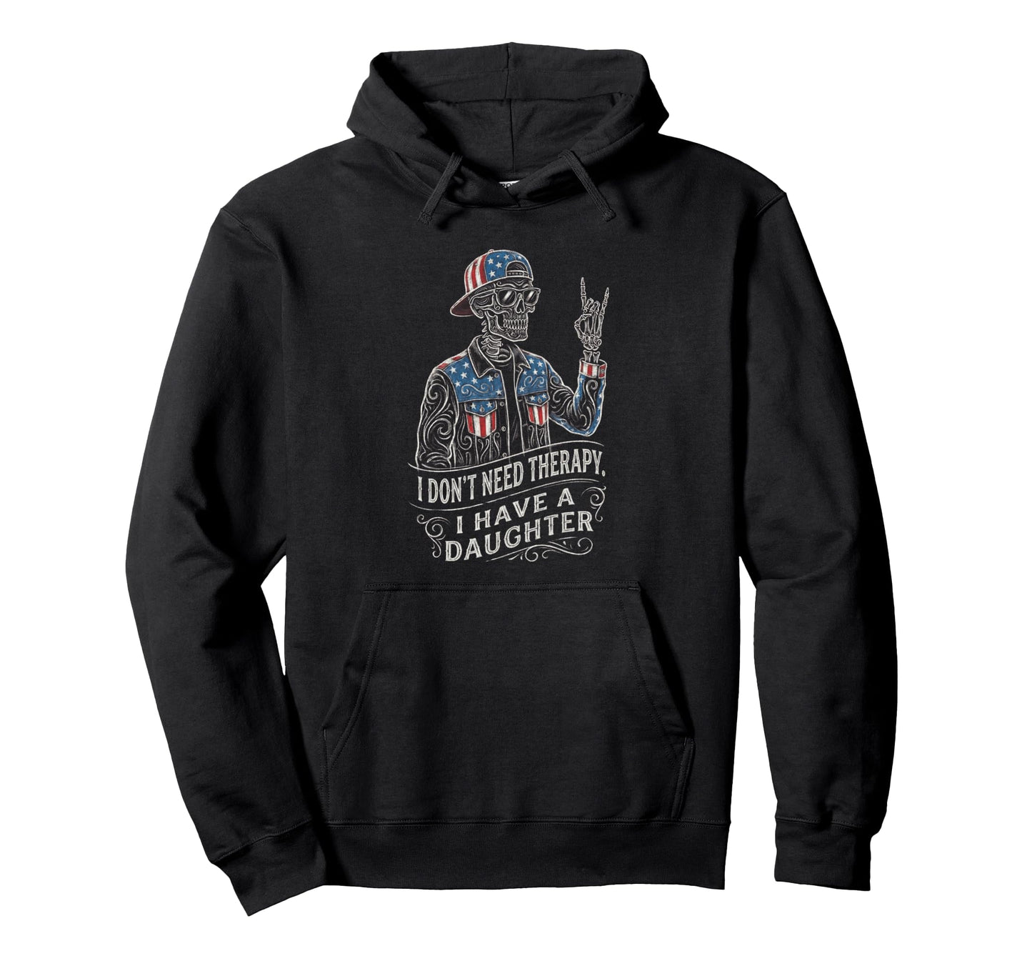 Skeleton Dad Daughter Matching Funny Dad Hoodie - Minimalist Print Unisex - T-Shirt, Sweatshirt, Hoodie