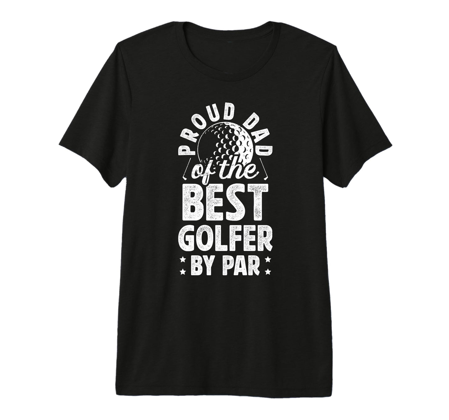 Mens Proud Dad Golf Player Father T-Shirt - Minimalist Print Men Women - T-Shirt, Sweatshirt, Hoodie