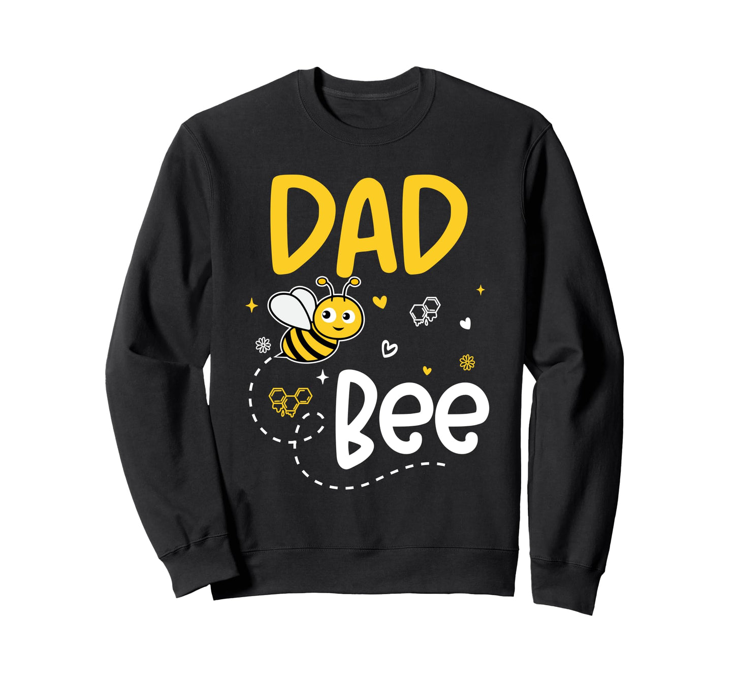 Dad Bee Funny Beekeeping Matching Sweatshirt - Custom Art Print Men Women - T-Shirt, Sweatshirt, Hoodie