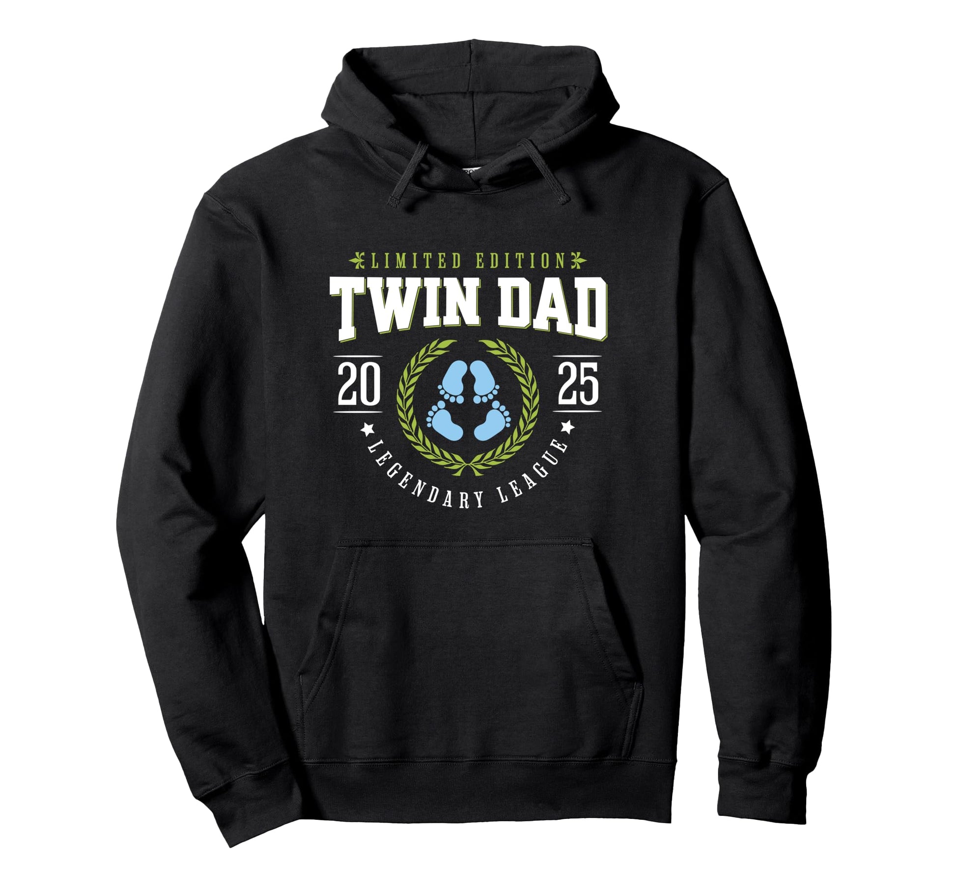 Twin Dad Est 2025 New Father Daddy Hoodie - Trendy Graphic Men Women - T-Shirt, Sweatshirt, Hoodie