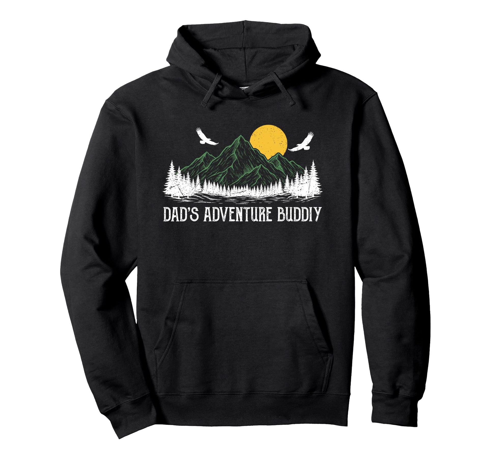 Dads Adventure Buddy Matching Camping Hoodie - Trendy Graphic Men Women - T-Shirt, Sweatshirt, Hoodie