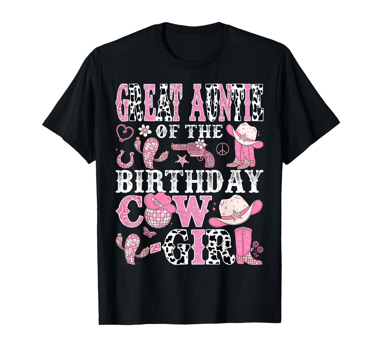 Great Auntie Birthday Cow Rodeo T-Shirt - Streetwear Style Men Women - T-Shirt, Sweatshirt, Hoodie
