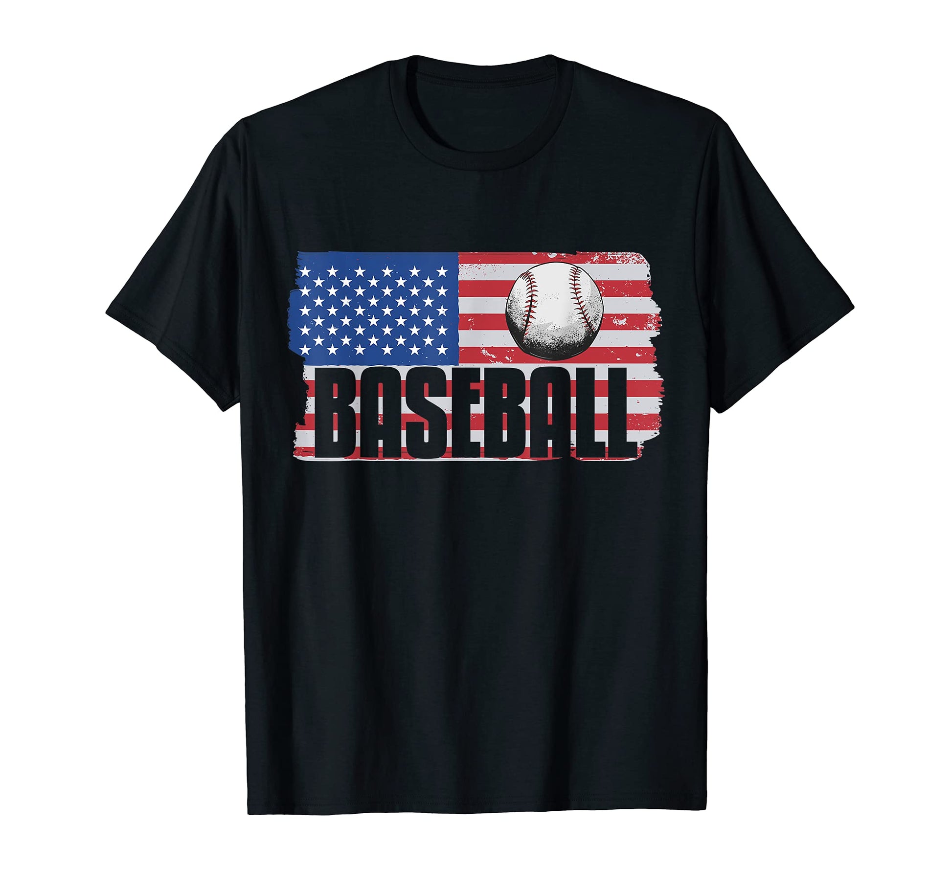 Patriotic Flag Baseball Softball 4 Th July T-Shirt - Unique Graphic Unisex - T-Shirt, Sweatshirt, Hoodie