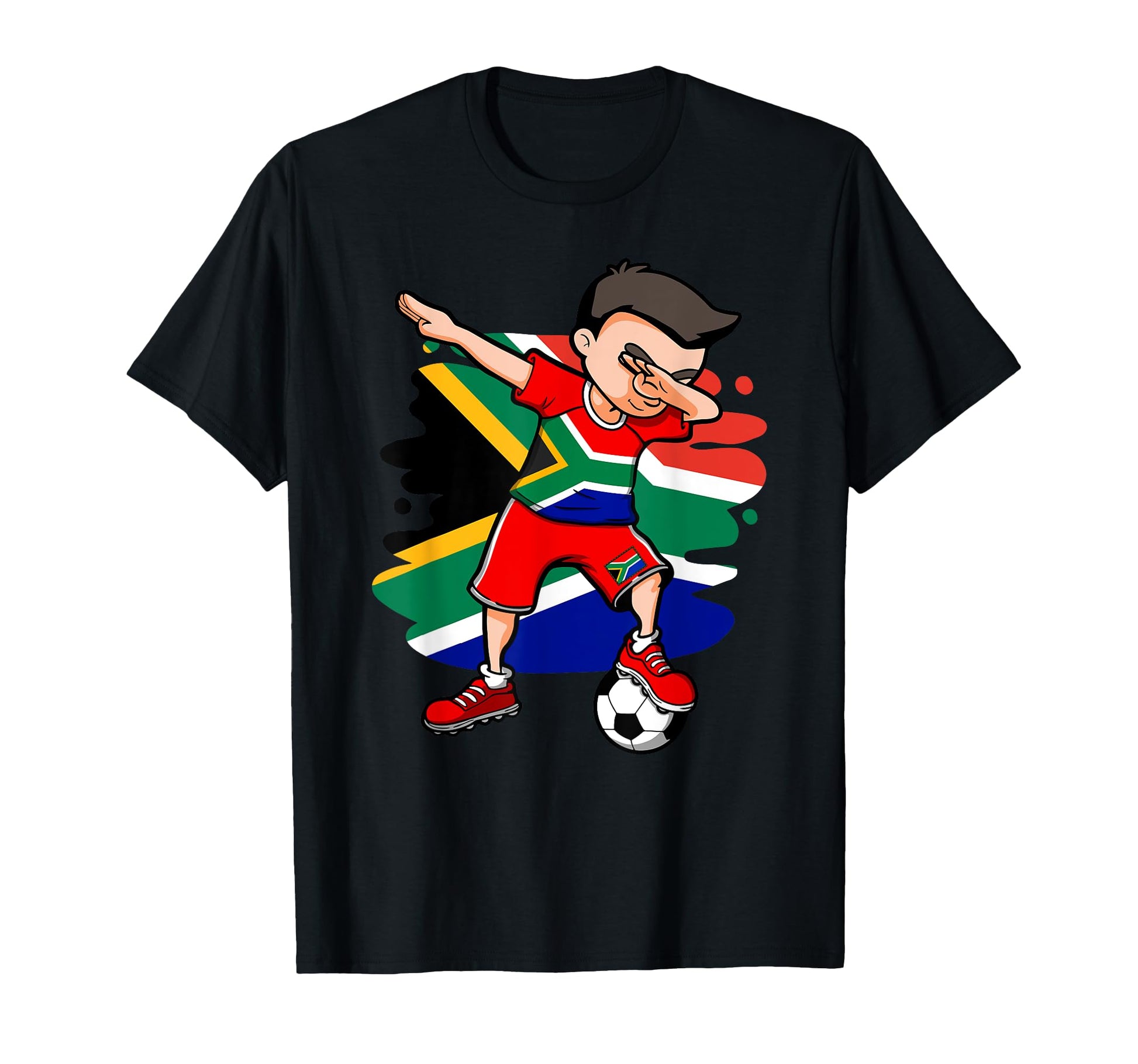 Dabbing Soccer South Africa Fans Jersey T-Shirt - Custom Art Print Unisex - T-Shirt, Sweatshirt, Hoodie