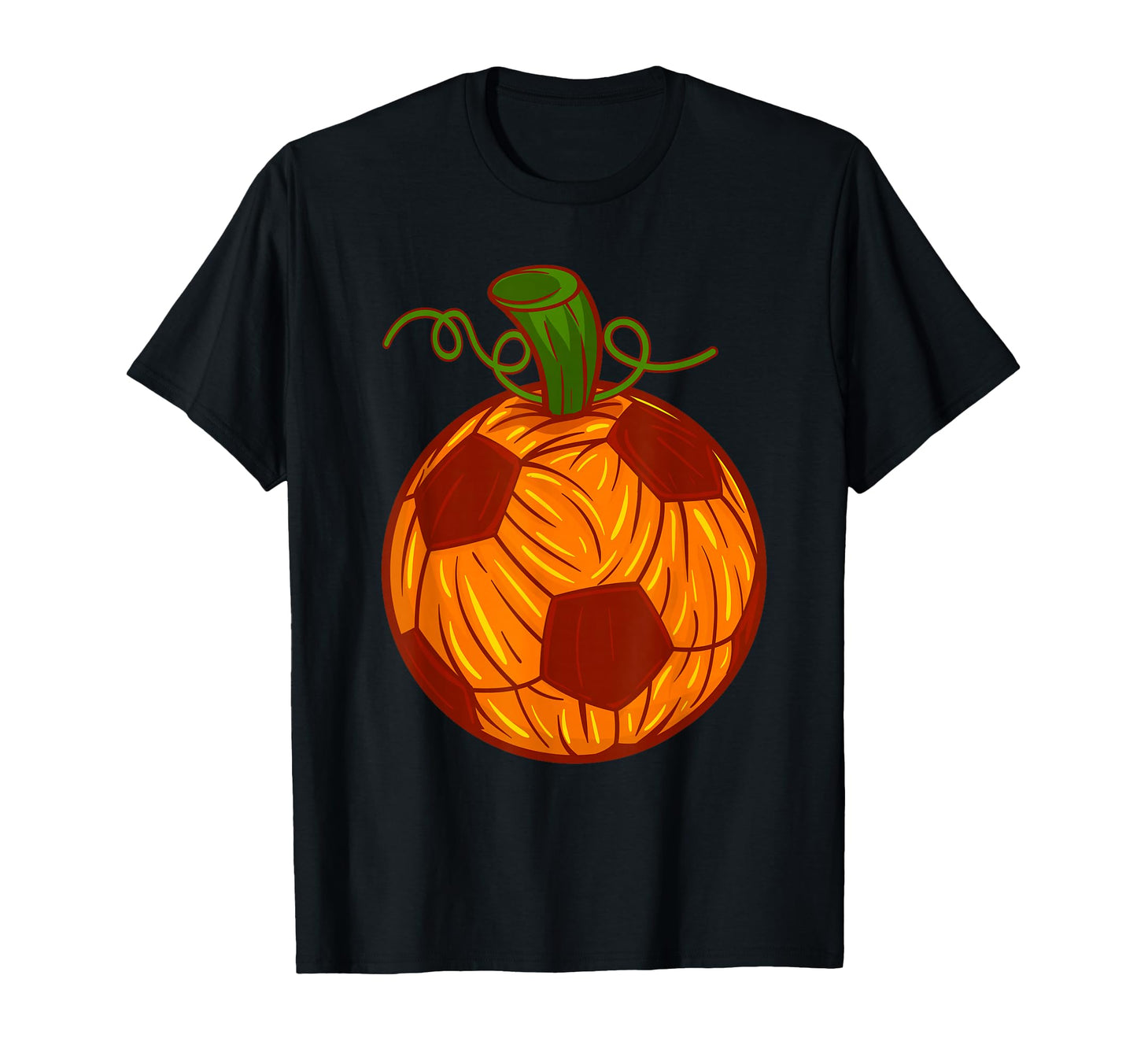 Funny Pumpkin Soccer Ball Halloween T-Shirt - Unique Graphic Men Women - T-Shirt, Sweatshirt, Hoodie