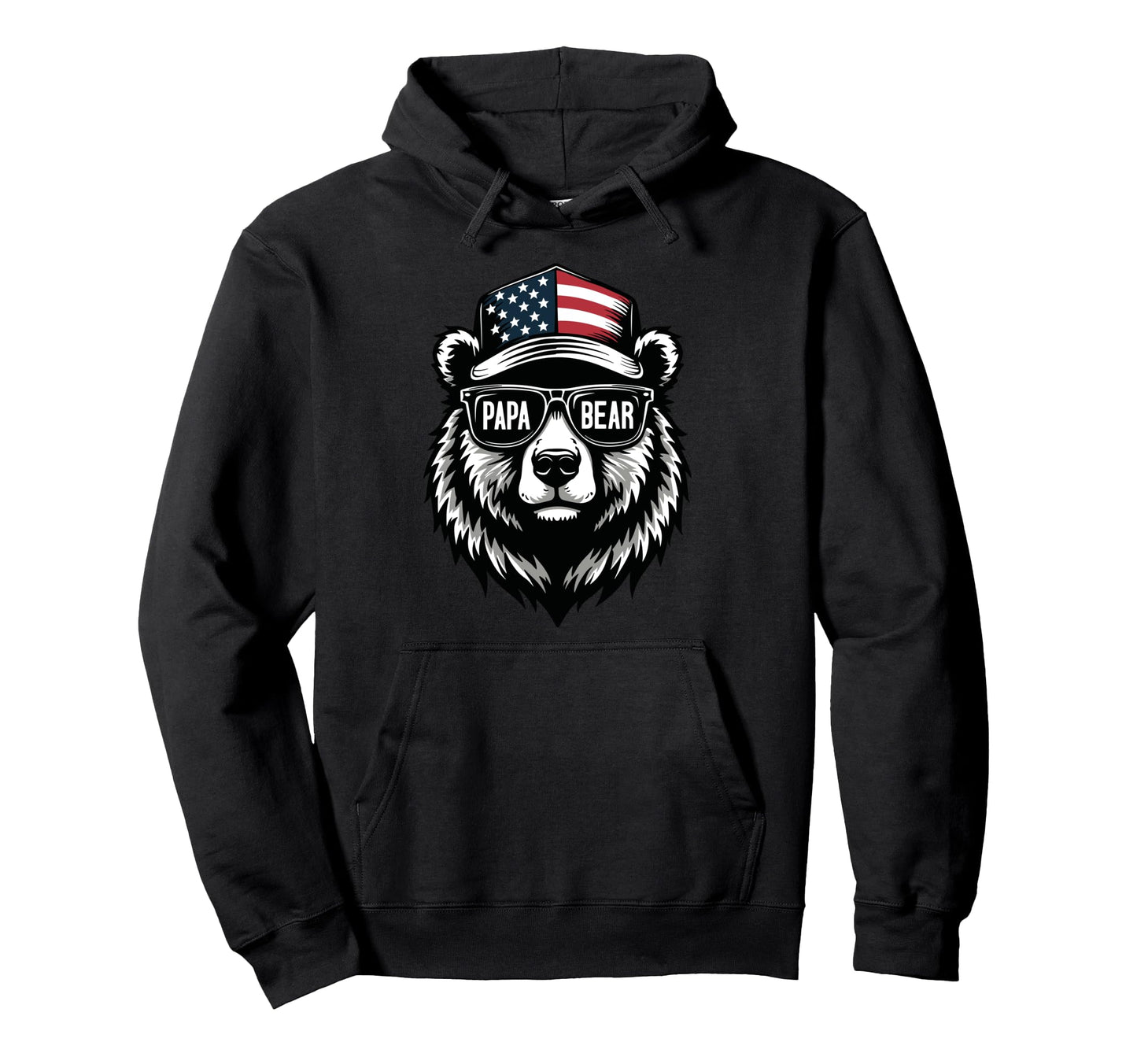 Papa Bear Dad Fathers Day Hoodie - Fun Novelty Design Men Women - T-Shirt, Sweatshirt, Hoodie