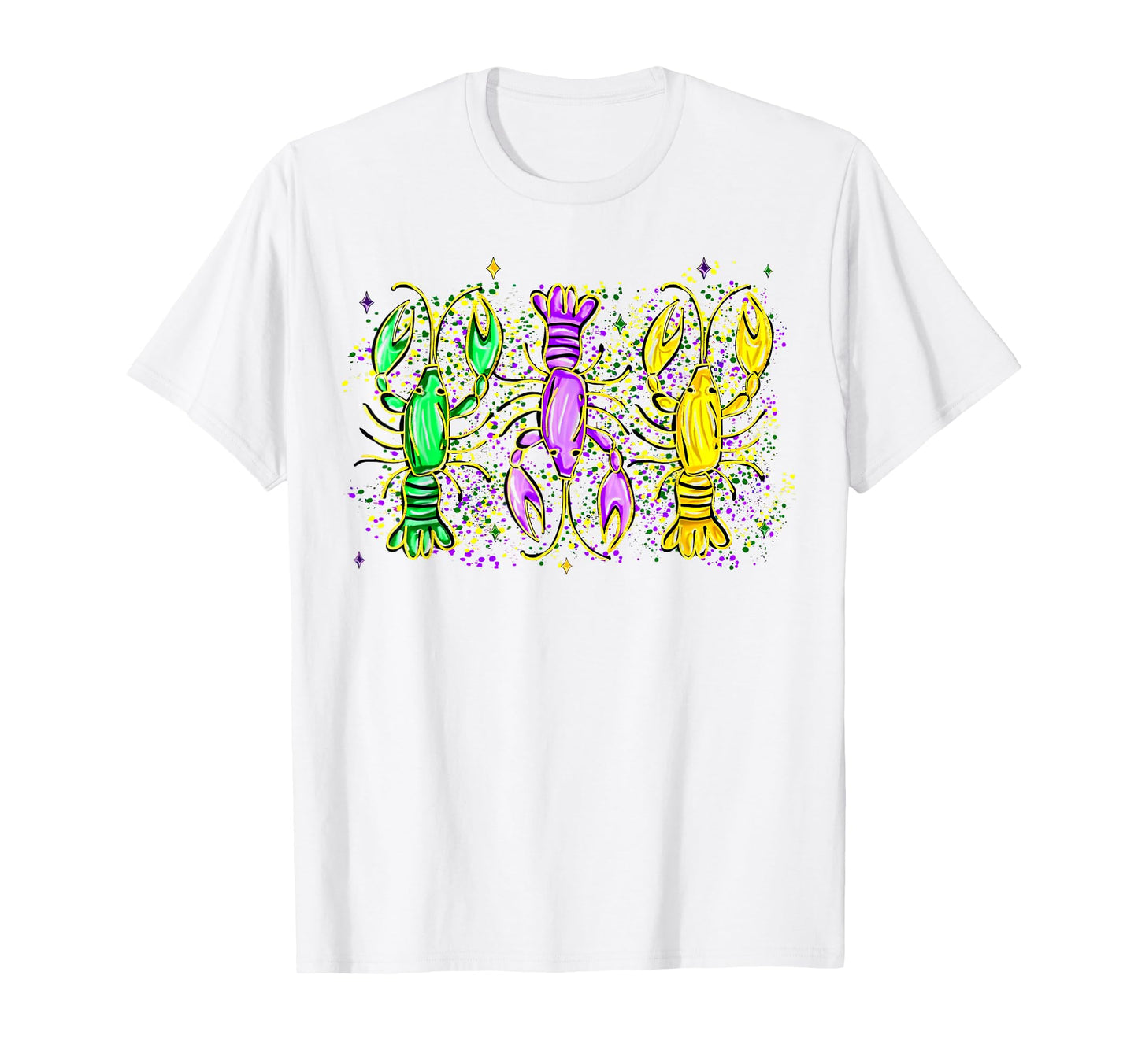 Mardi Gras Crawfish Jester Hat Bead New T-Shirt - Unique Graphic Unisex - T-Shirt, Sweatshirt, Hoodie