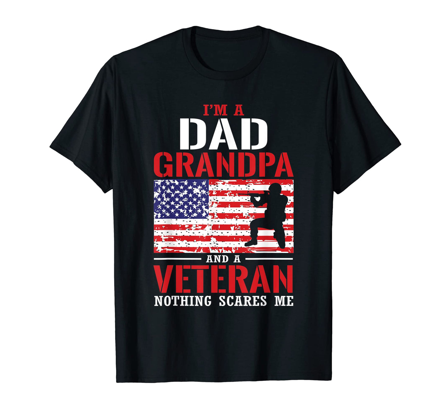 American Flag Dad Grandpa Veteran T-Shirt - Unique Graphic for Adults - T-Shirt, Sweatshirt, Hoodie