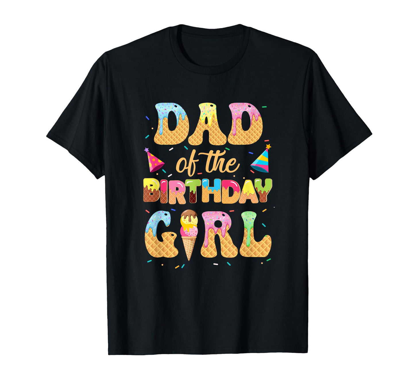 Dad Birthday 1St Ice Cream Party T-Shirt - Custom Art Print for Adults - T-Shirt, Sweatshirt, Hoodie